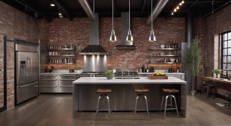 Dapur Minimalis Industrial